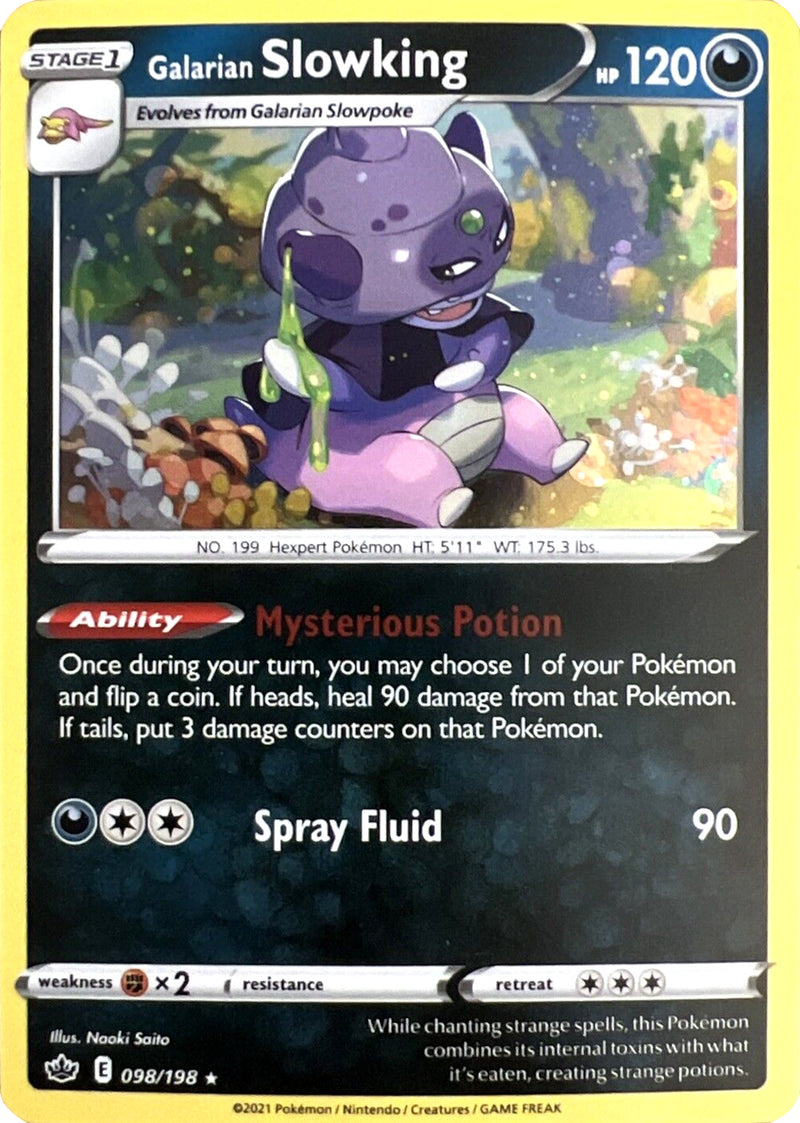 Galarian Slowking (098/198) (Cosmos Holo) (Sword & Shield: Chilling Reign) [Theme Deck Exclusive]