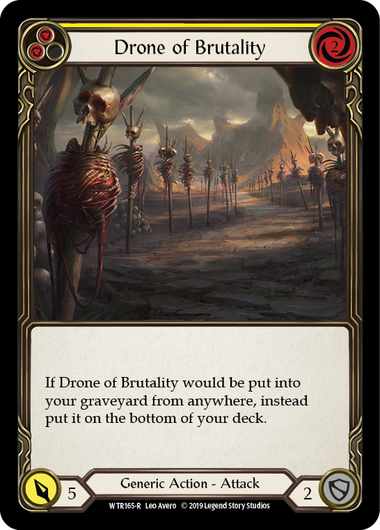 Drone of Brutality (Yellow) [WTR165-R] (Welcome to Rathe) Alpha Print Normal