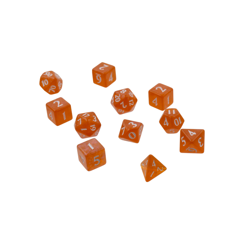 Ultra PRO: 11-Dice Set - Eclipse (Pumpkin Orange)