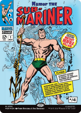 Namor The Sub-Mariner (Borderless)(0391)[Marvel Super Heroes]