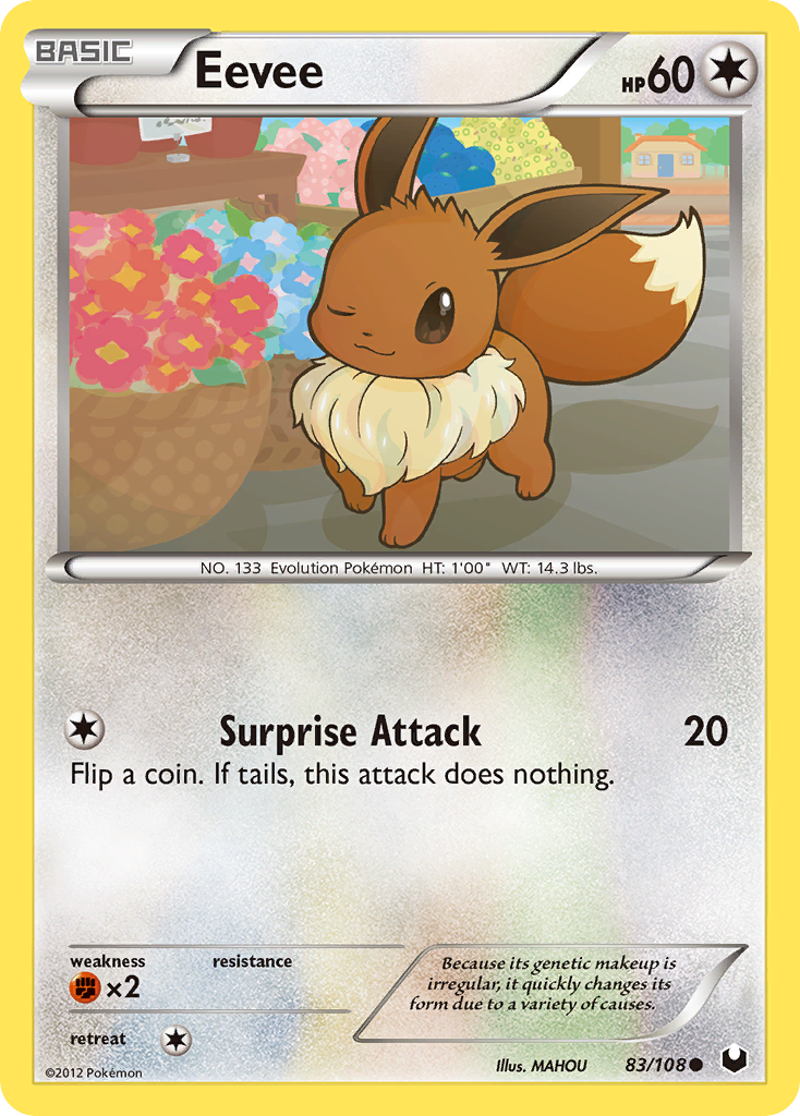 Eevee (83/108) [Black & White: Dark Explorers]