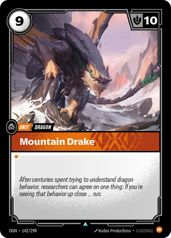 front of card Mountain Drake [Origins] #142