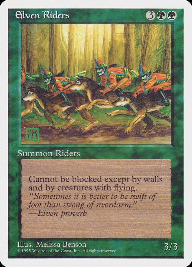 Elven Riders (1995 Reprint) [Rivals Quick Start Set]