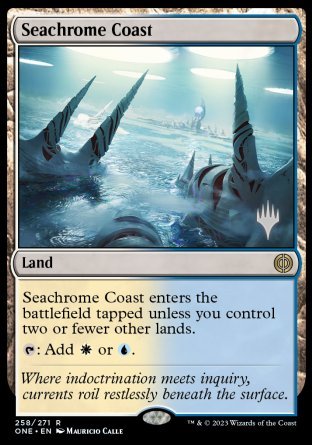Seachrome Coast (Promo Pack) [Phyrexia: All Will Be One Promo Pack]