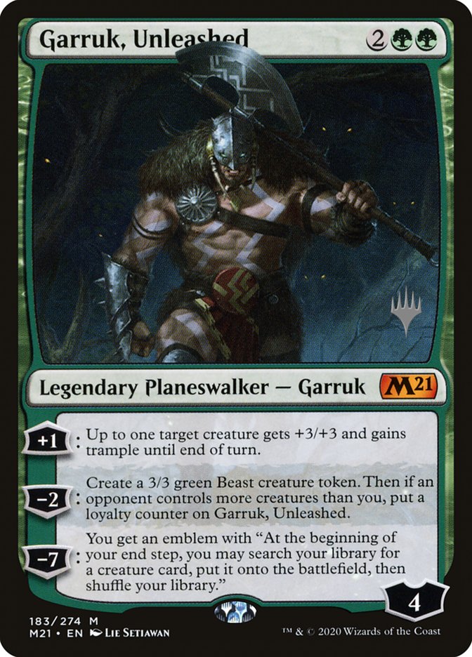 Garruk, Unleashed (Promo Pack) [Core Set 2021 Promo Pack]