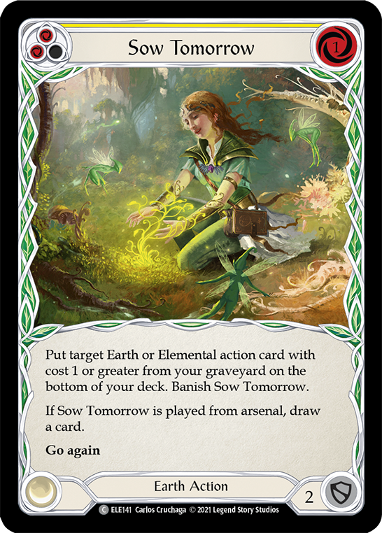 Sow Tomorrow (Yellow) [ELE141] (Tales of Aria) 1st Edition Rainbow Foil