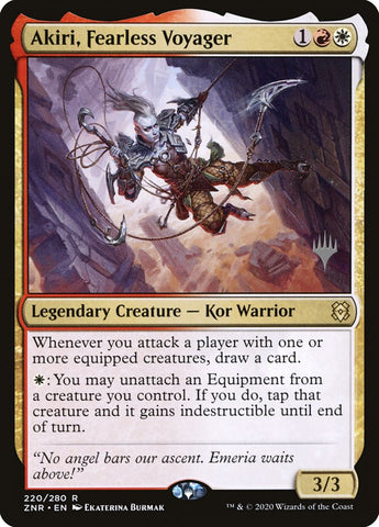 Akiri, Fearless Voyager (Promo Pack) [Zendikar Rising Promo Pack]
