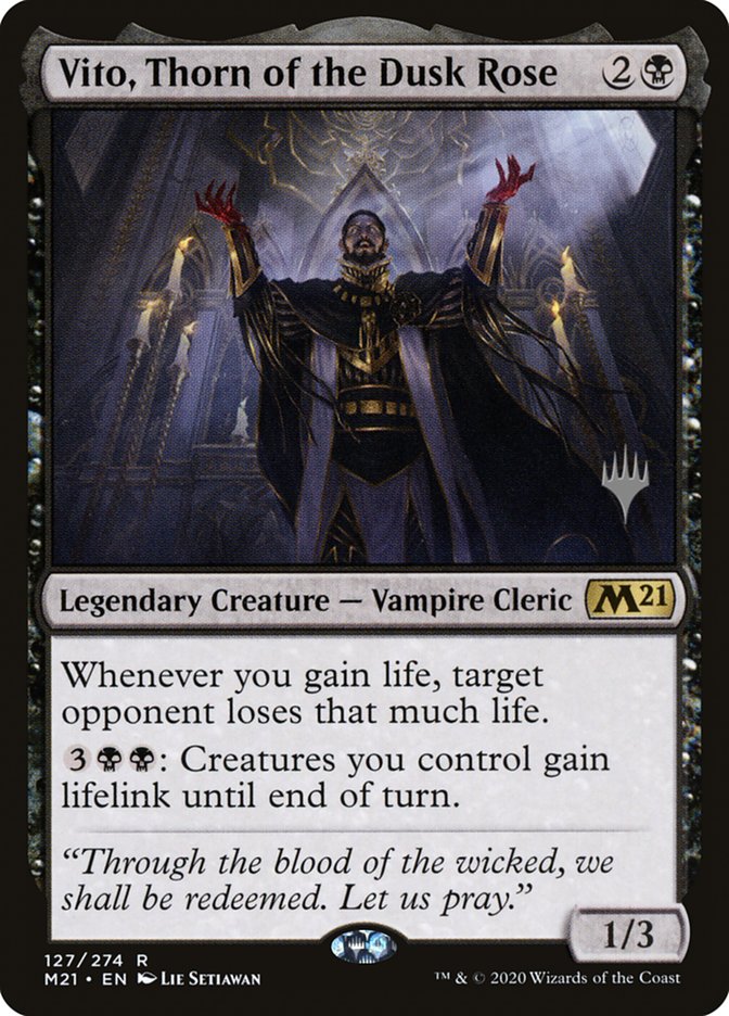 Vito, Thorn of the Dusk Rose (Promo Pack) [Core Set 2021 Promo Pack]