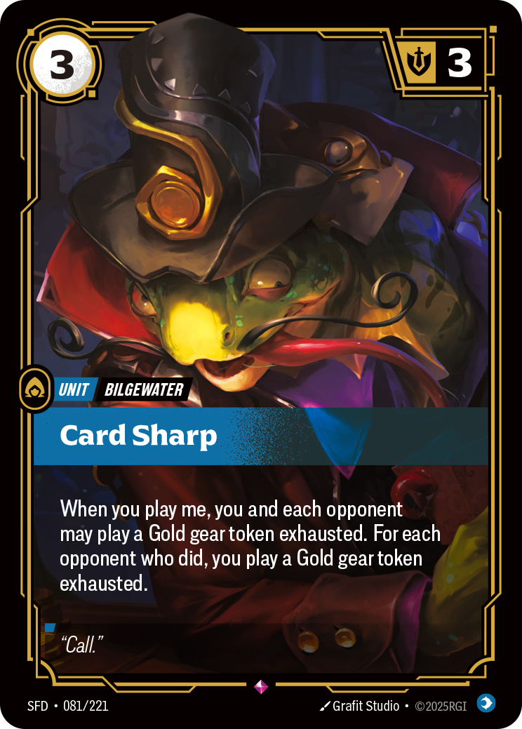 front of card Card Sharp [Spiritforged] 081/221