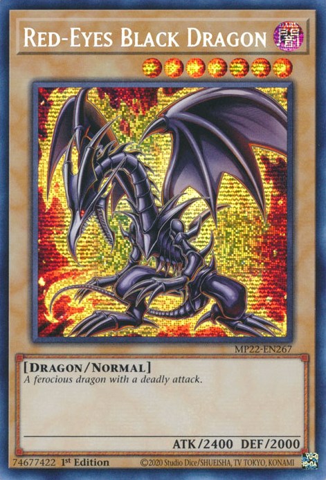 Red-Eyes Black Dragon [MP22-EN267] Prismatic Secret Rare – Fusion Gaming