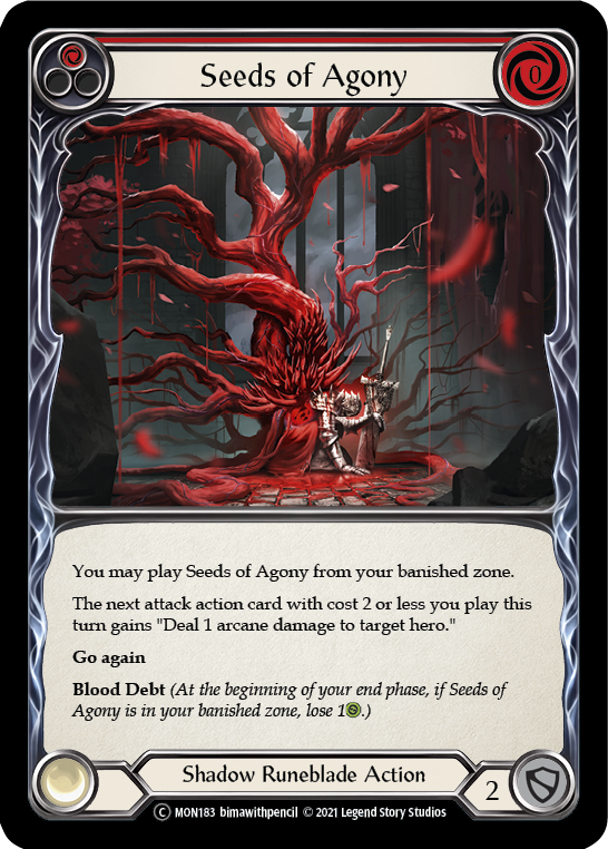 Seeds of Agony (Red) [U-MON183] (Monarch Unlimited) Unlimited Normal