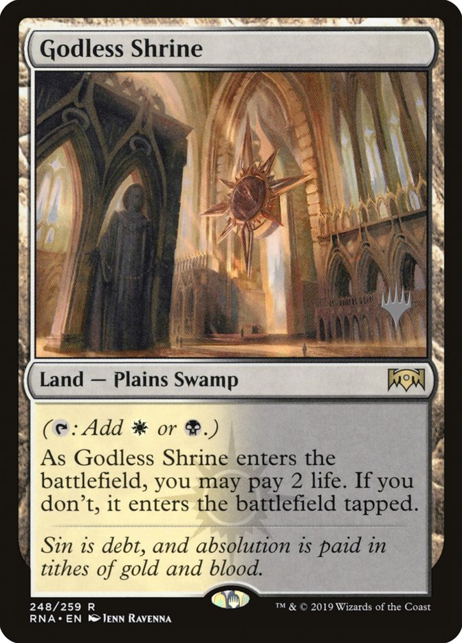 Godless Shrine (Promo Pack) [Ravnica Allegiance Promo Pack]
