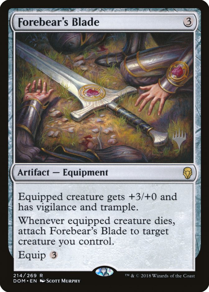 Forebear's Blade (Promo Pack) [Dominaria Promo Pack]