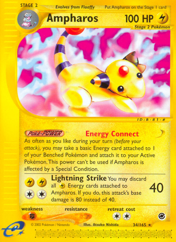 Ampharos (34/165) [Expedition: E-Card Base Set]