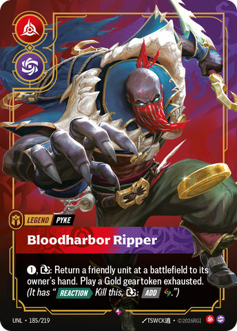 front of card Pyke, Bloodharbor Ripper [Unleashed] 185/219