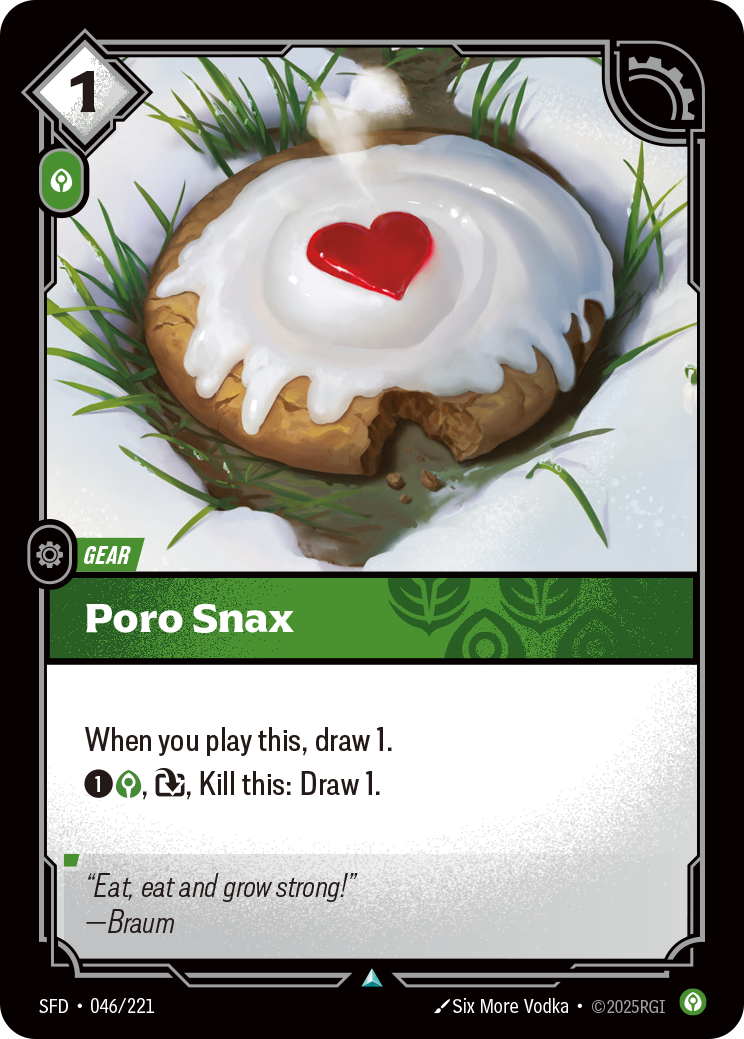 front of card Poro Snax [Spiritforged] 046/221