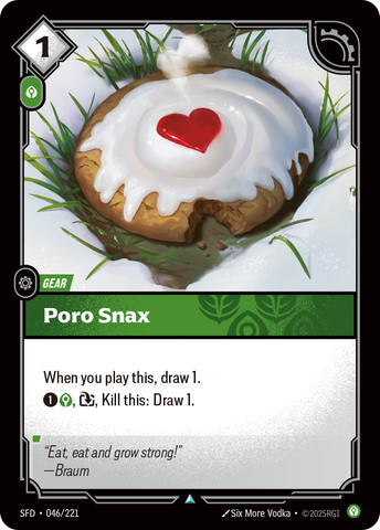 front of card Poro Snax [Spiritforged] 046/221
