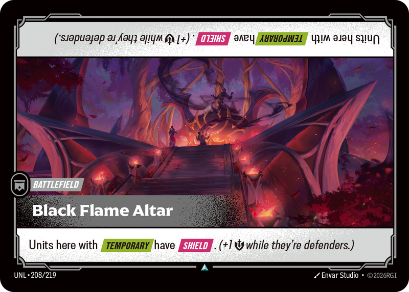 front of card Black Flame Altar [Unleashed] 208/219