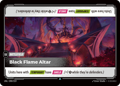 front of card Black Flame Altar [Unleashed] 208/219