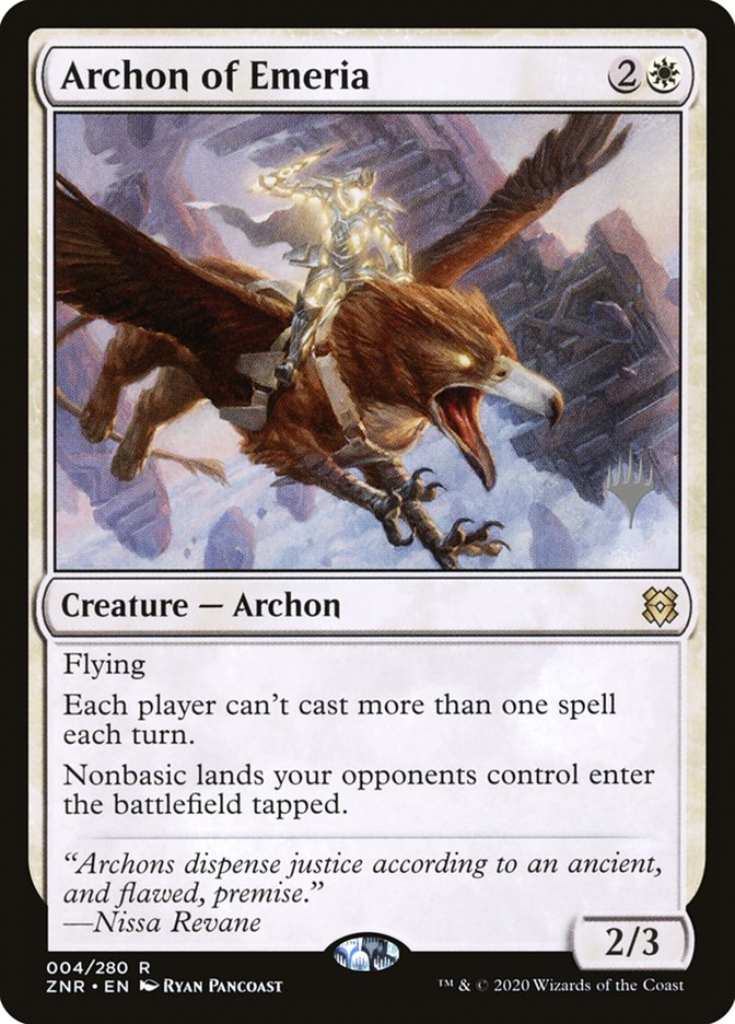 Archon of Emeria (Promo Pack) [Zendikar Rising Promo Pack]
