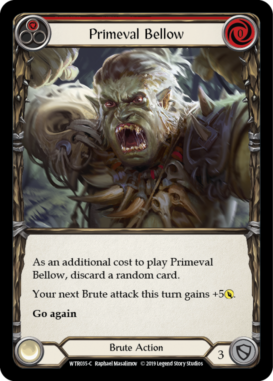 Primeval Bellow (Red) [WTR035-C] (Welcome to Rathe) Alpha Print Rainbow Foil