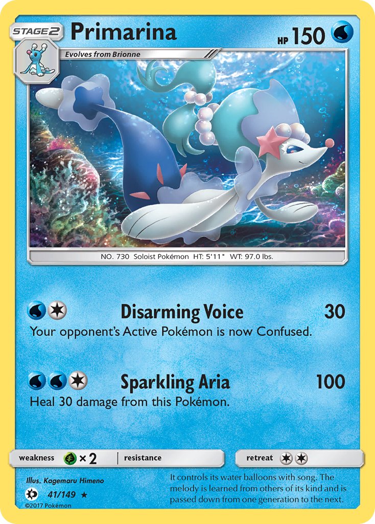 Primarina (41/149) (Sun & Moon: Base Set) [Theme Deck Exclusive]