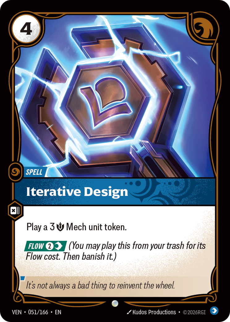 front of card Iterative Design [Vendetta] 051/166