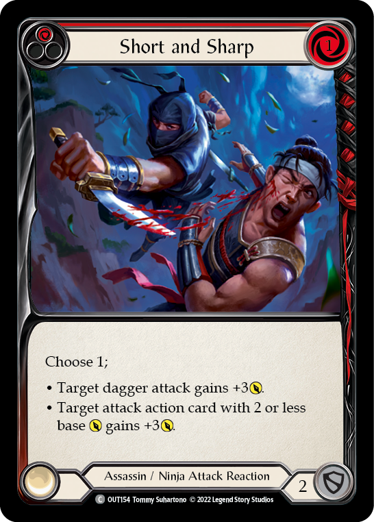 Short and Sharp (Red) [OUT154] (Outsiders) Rainbow Foil