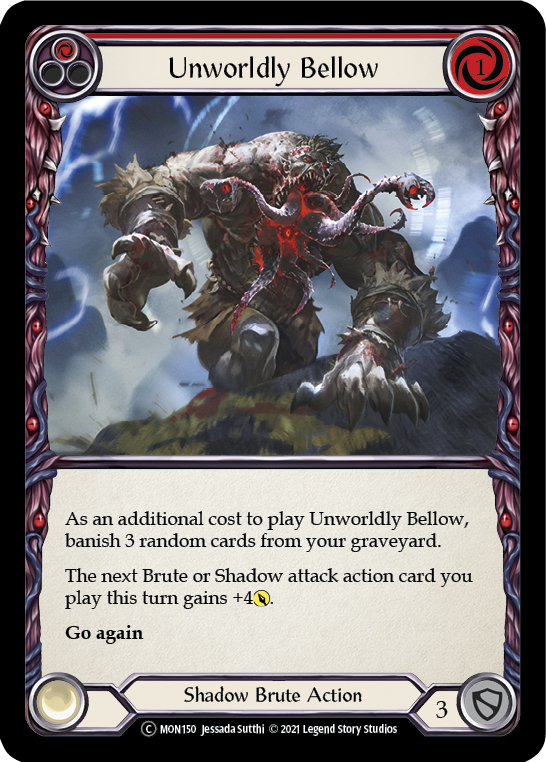 Unworldly Bellow (Red) [U-MON150] (Monarch Unlimited) Unlimited Normal