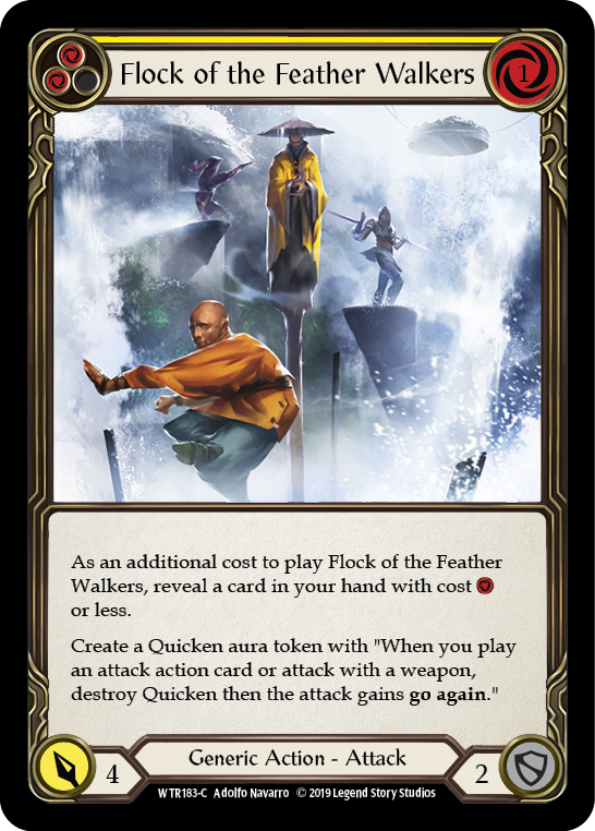 Flock of the Feather Walkers (Yellow) [WTR183-C] (Welcome to Rathe) Alpha Print Rainbow Foil