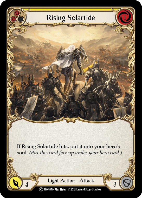 Rising Solartide (Yellow) [U-MON079-RF] (Monarch Unlimited) Unlimited Rainbow Foil