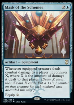 Mask of the Schemer (Promo Pack) [Streets of New Capenna Commander Promo Pack]