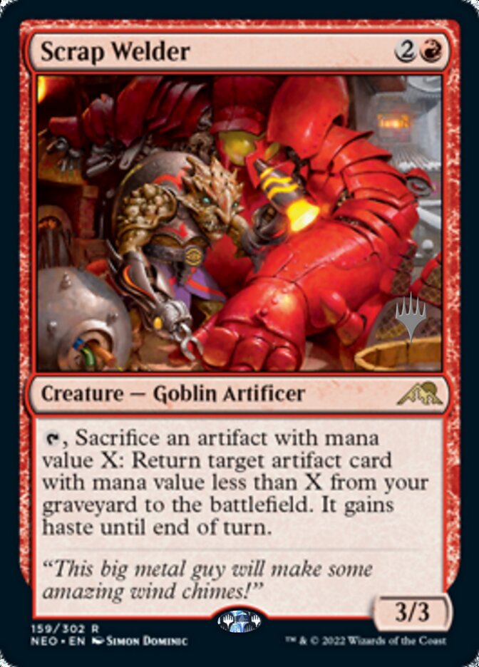 Scrap Welder (Promo Pack) [Kamigawa: Neon Dynasty Promo Pack]