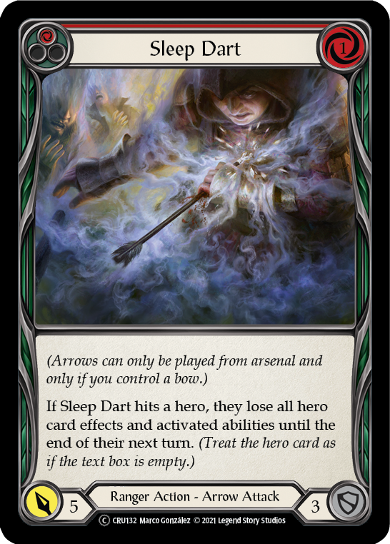 Sleep Dart (Red) [U-CRU132] (Crucible of War Unlimited) Unlimited Normal