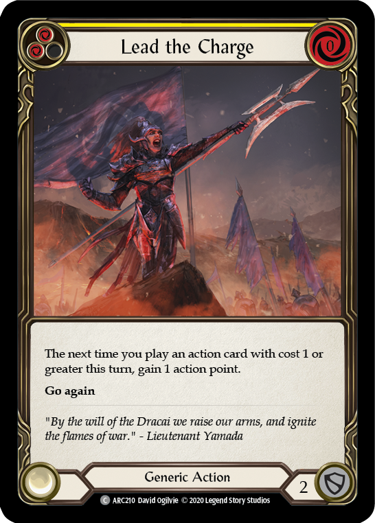 Lead the Charge (Yellow) [U-ARC210] (Arcane Rising Unlimited) Unlimited Normal