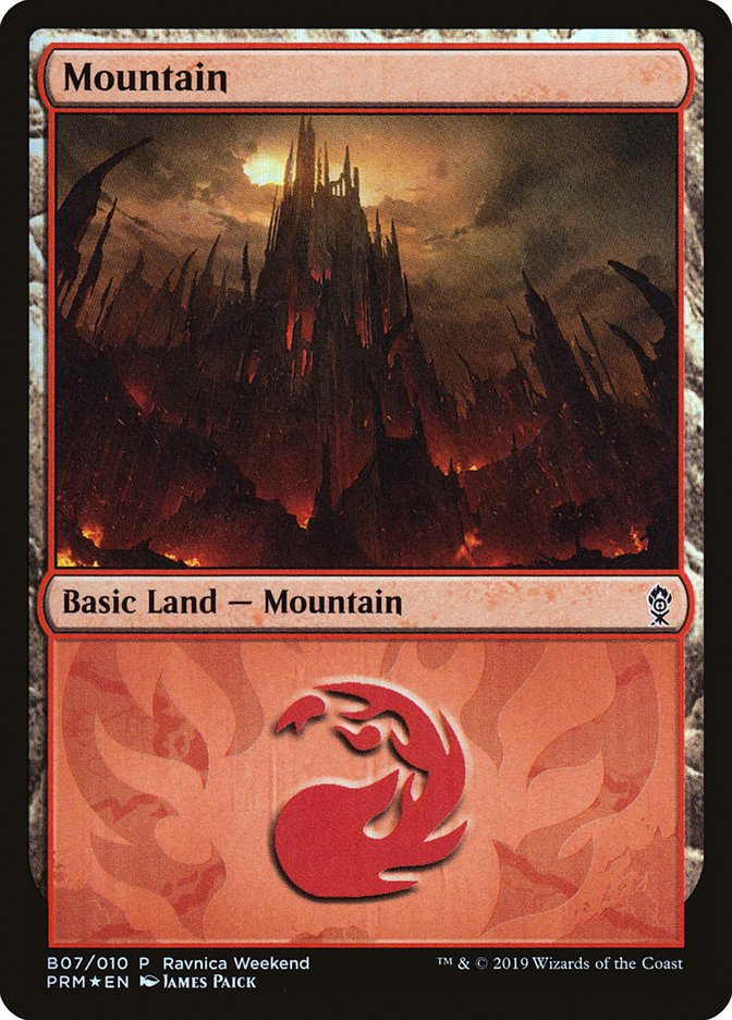 Mountain (B07) [Ravnica Weekend Promo]