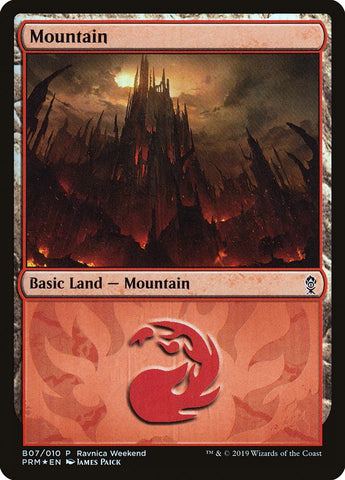 Mountain (B07) [Ravnica Weekend Promo]