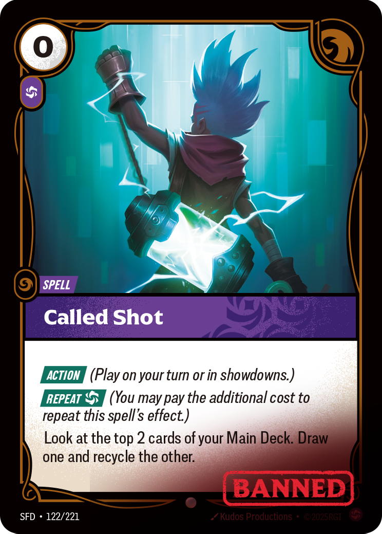 front of card Called Shot [Spiritforged] 122/221