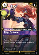 front of card Miss Fortune, Buccaneer (Showcase) [Origins]