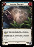 Barraging Beatdown (Blue) [RNR025-R] (Rhinar Hero Deck) 1st Edition Normal