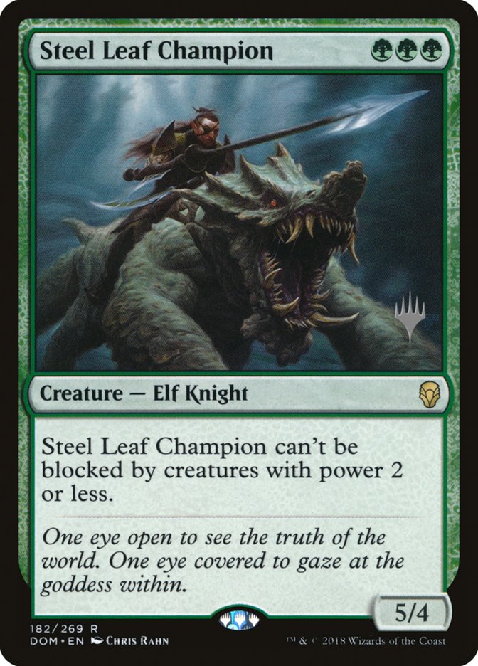 Steel Leaf Champion (Promo Pack) [Dominaria Promo Pack]