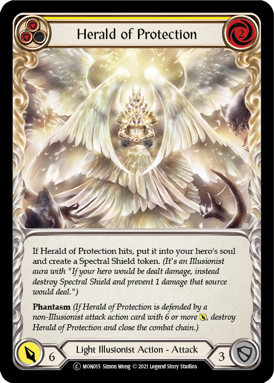 Herald of Protection (Yellow) [U-MON015] (Monarch Unlimited) Unlimited Normal