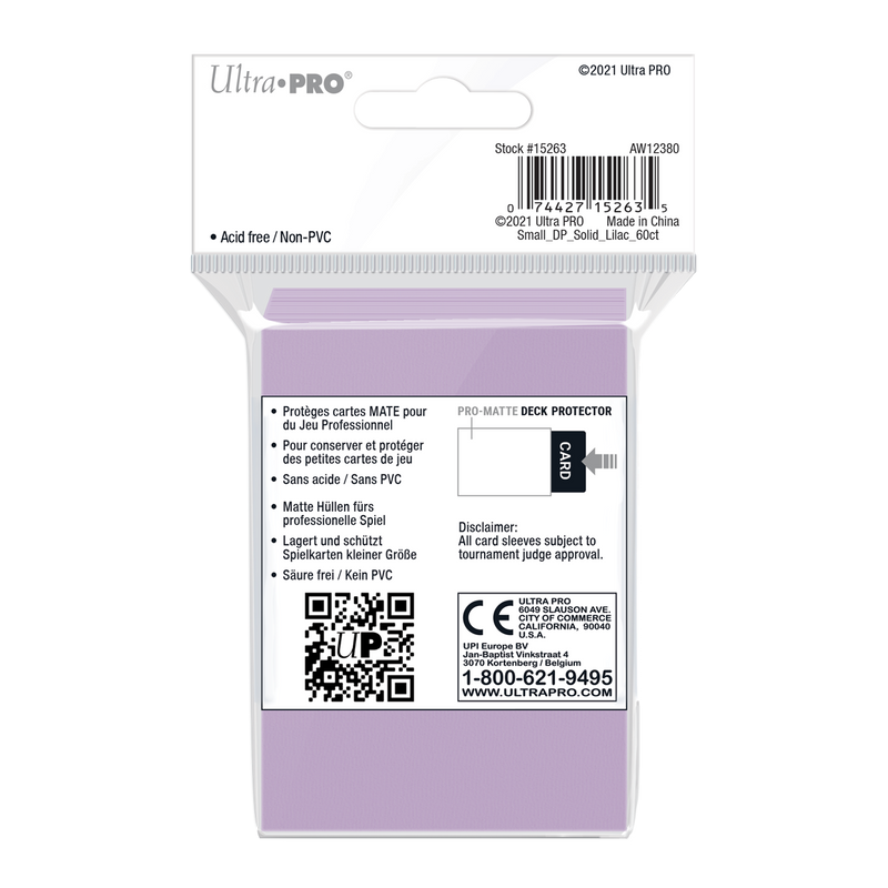 Ultra PRO: Small 60ct Sleeves - PRO-Matte (Lilac)