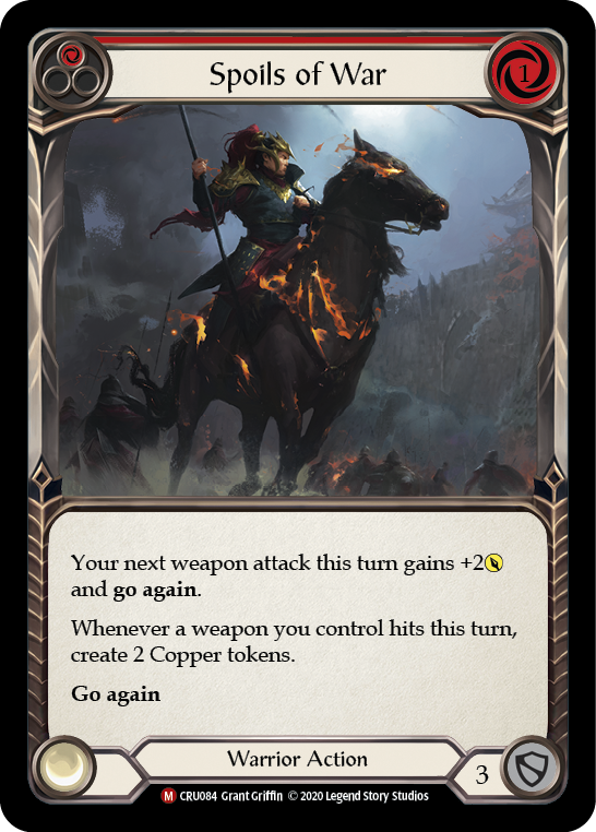 Spoils of War [CRU084] (Crucible of War) 1st Edition Rainbow Foil