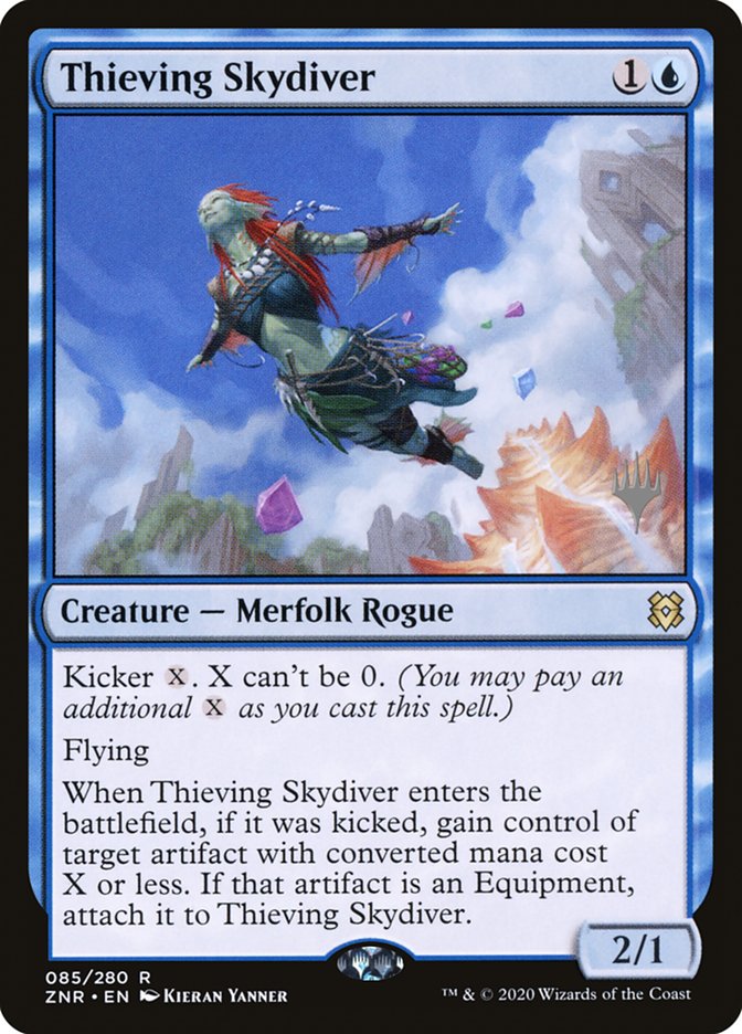 Thieving Skydiver (Promo Pack) [Zendikar Rising Promo Pack]