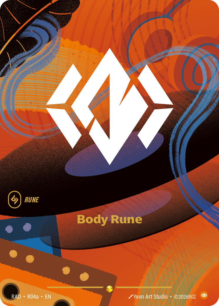 front of card Body Rune (R04a) [Radiance] R04a