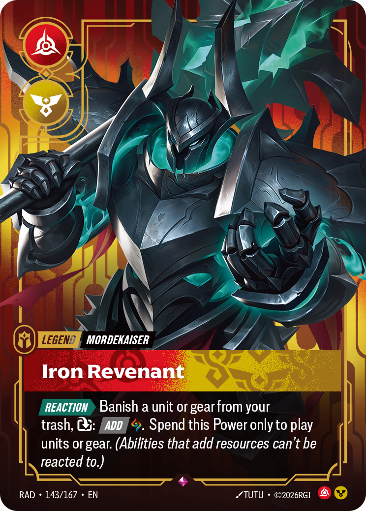 front of card Mordekaiser, Iron Revenant [Radiance] 143/167