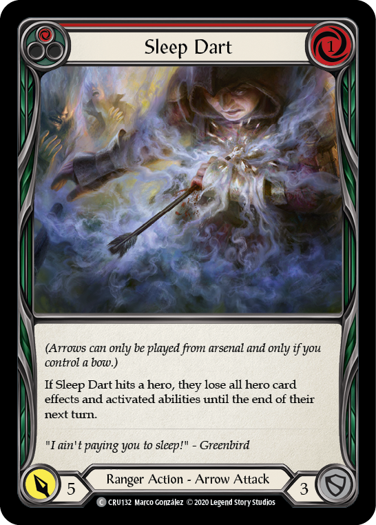 Sleep Dart (Red) [CRU132] (Crucible of War) 1st Edition Rainbow Foil
