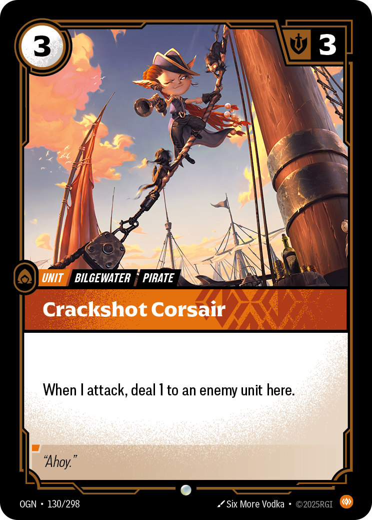 front of card Crackshot Corsair [Origins]