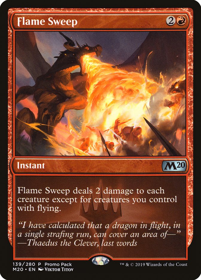 Flame Sweep (Promo Pack) [Core Set 2020 Promo Pack]